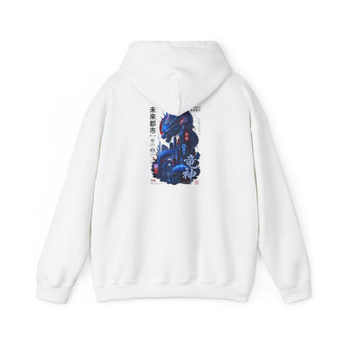 Diamond Collective Hoodie — Japanese Cybercity Graphic Hooded Sweatshirt