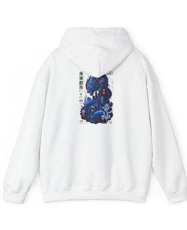 Diamond Collective Hoodie — Japanese Cybercity Graphic Hooded Sweatshirt
