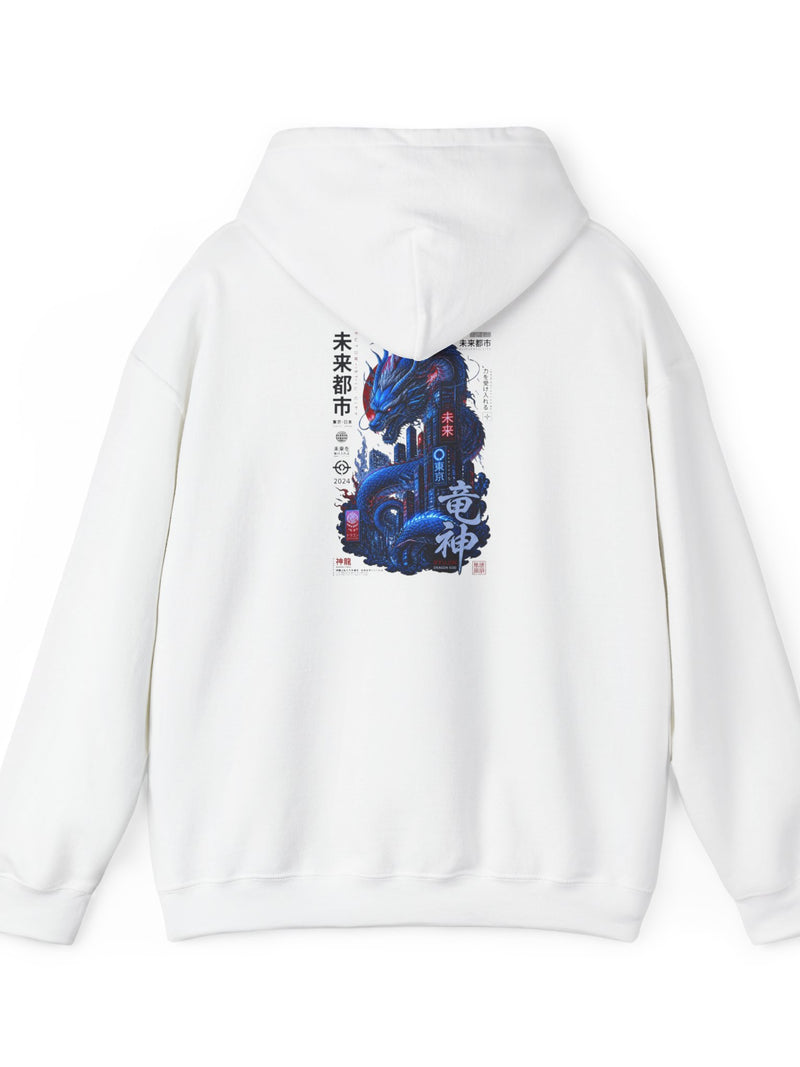 Diamond Collective Hoodie — Japanese Cybercity Graphic Hooded Sweatshirt