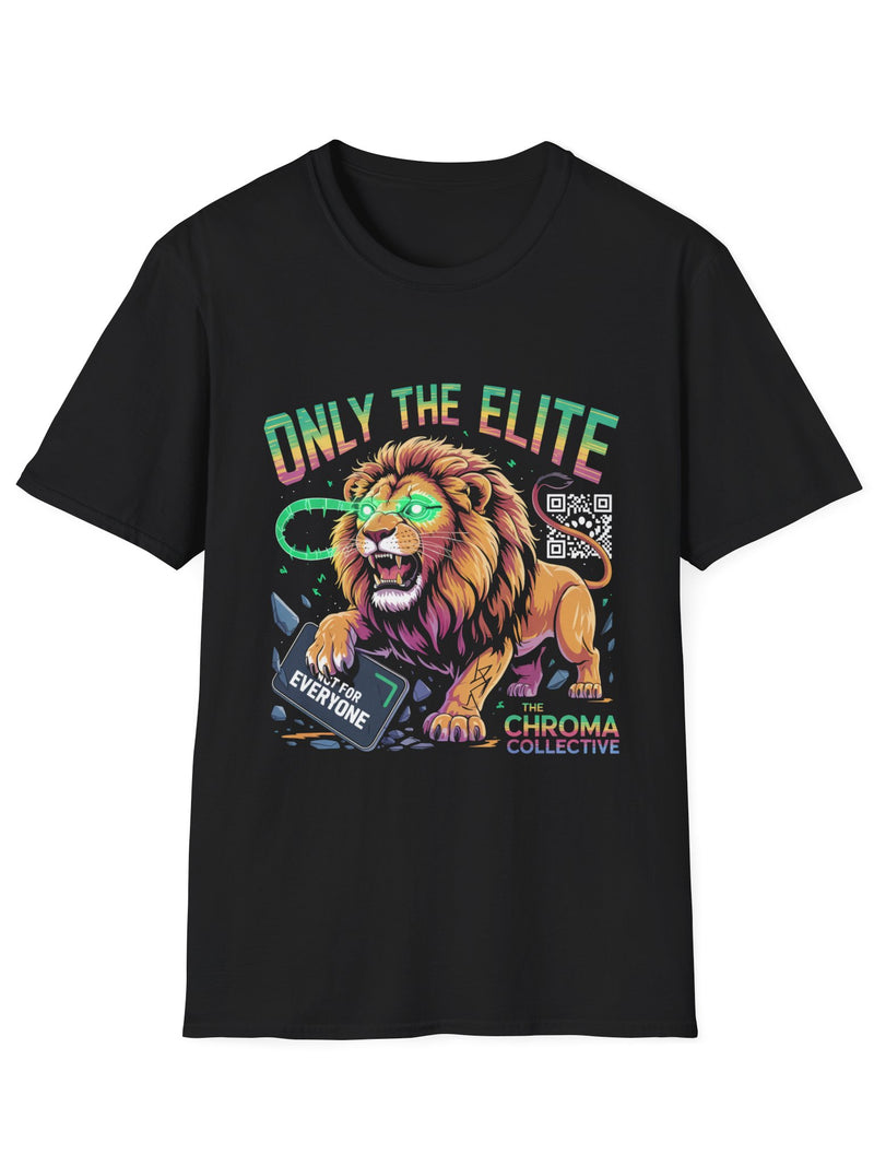 only the Elite' Colorful Lion Graphic Tee