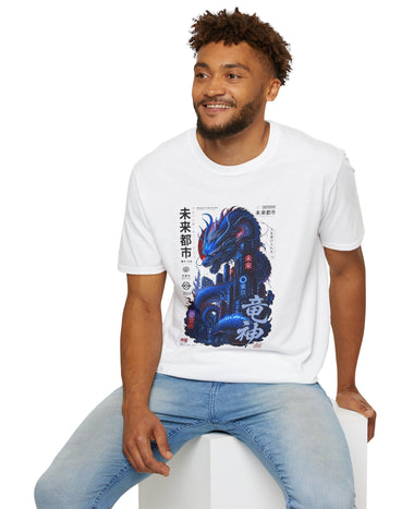 Dragon Spirit T-Shirt — Futuristic Japanese Kanji Urban Art Tee