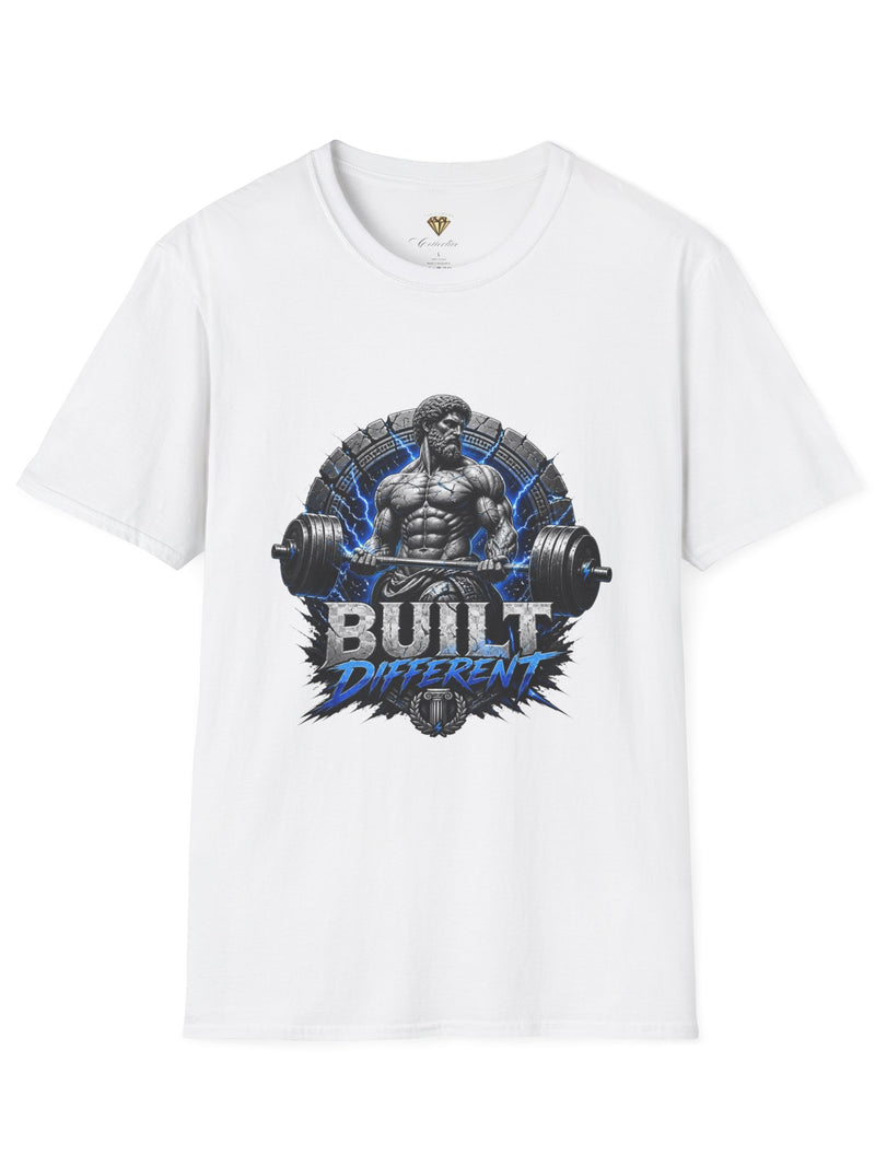 Built Different Gym T-Shirt — Zeus Weightlifting Fitness Tee